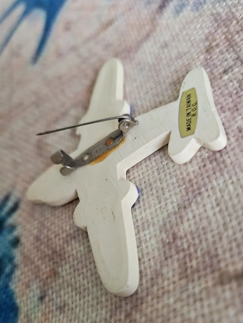 Vintage Airplane Brooch